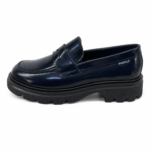 Colegial Mocasin con suela track